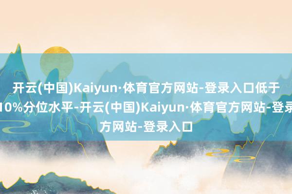 开云(中国)Kaiyun·体育官方网站-登录入口低于历史10%分位水平-开云(中国)Kaiyun·体育官方网站-登录入口