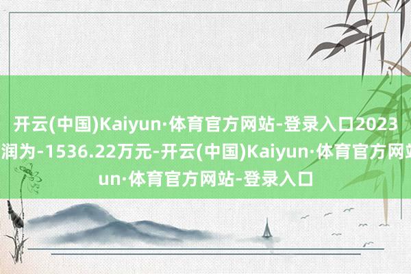 开云(中国)Kaiyun·体育官方网站-登录入口2023年本色净利润为-1536.22万元-开云(中国)Kaiyun·体育官方网站-登录入口