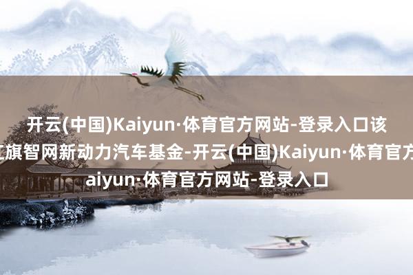 开云(中国)Kaiyun·体育官方网站-登录入口该机构已投资了红旗智网新动力汽车基金-开云(中国)Kaiyun·体育官方网站-登录入口